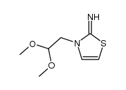 3-(2,2-dimethoxy-ethyl)-3H-thiazol-2-ylideneamine Structure