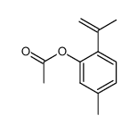 5-methyl-2-(prop-1-en-2-yl)phenyl acetate结构式