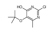 2-chloro-6-methyl-5-[(2-methylpropan-2-yl)oxy]-1H-pyrimidin-4-one Structure