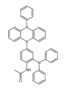 N-[2-diphenylamino-4-(10-phenyl-10H-phenazin-5-yl)-phenyl]-acetamide Structure