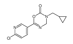 6-(6-chloro-pyridin-3-yl)-3-cyclopropylmethyl-3,4-dihydro-[1,3,5]oxadiazin-2-one Structure