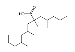2,4,6-trimethyl-2-(2-methylpentyl)nonanoic acid Structure