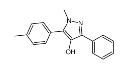 1-methyl-5-(4-methylphenyl)-3-phenylpyrazol-4-ol结构式