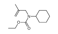 N-Cyclohexyl-N-methallylcarbamidsaeureethylester Structure