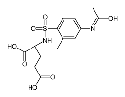 (2S)-2-[(4-acetamido-2-methylphenyl)sulfonylamino]pentanedioic acid结构式