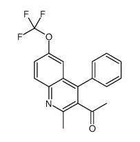 1-[2-methyl-4-phenyl-6-(trifluoromethoxy)quinolin-3-yl]ethanone Structure