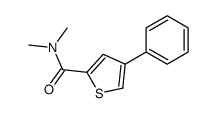 N,N-dimethyl-4-phenylthiophene-2-carboxamide结构式