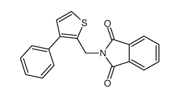 2-[(3-phenylthiophen-2-yl)methyl]isoindole-1,3-dione Structure