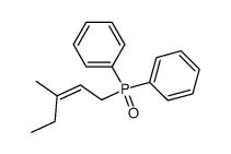 (Z)-3-Methylpent-2-enyldiphenylphosphinoxid结构式