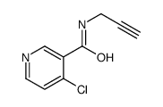 4-chloro-N-prop-2-ynylpyridine-3-carboxamide结构式