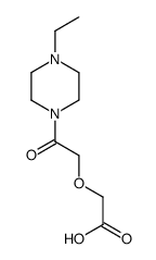 Acetic acid, [2-(4-ethyl-1-piperazinyl)-2-oxoethoxy]- (9CI) Structure