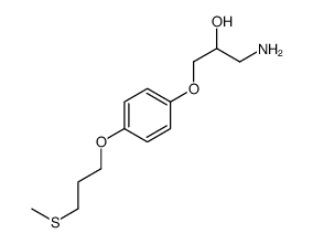 1-amino-3-[4-(3-methylsulfanylpropoxy)phenoxy]propan-2-ol Structure