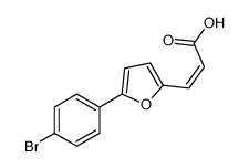 3-[5-(4-bromophenyl)furan-2-yl]prop-2-enoic acid Structure