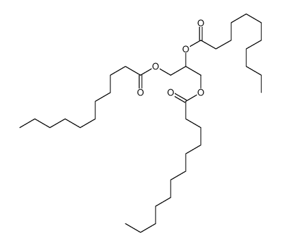 2,3-di(undecanoyloxy)propyl dodecanoate结构式