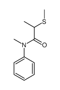 N-methyl-2-methylsulfanyl-N-phenylpropanamide结构式