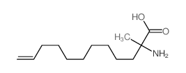2-amino-2-methyl-dodec-11-enoic acid结构式