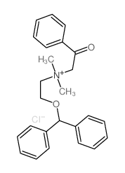 Benzeneethanaminium,N-[2-(diphenylmethoxy)ethyl]-N,N-dimethyl-b-oxo-, chloride (1:1) Structure