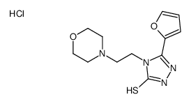 3-(furan-2-yl)-4-(2-morpholin-4-ylethyl)-1H-1,2,4-triazole-5-thione,hydrochloride结构式