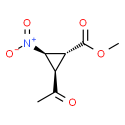 Cyclopropanecarboxylic acid, 2-acetyl-3-nitro-, methyl ester, (1R,2R,3R)-rel-结构式