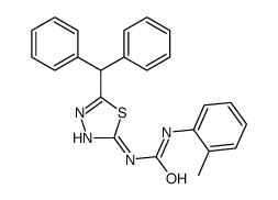 1-(5-benzhydryl-1,3,4-thiadiazol-2-yl)-3-(2-methylphenyl)urea Structure