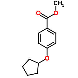 4-Cyclopentyloxy-benzoic acid Methyl ester Structure