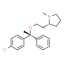 Pyrrolidine, 2-[2-[1-(4-chlorophenyl)-1-phenylethoxy]ethyl]-1-methyl-, (R*,R*)-(+-)- picture