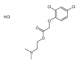 2-[2-(2,4-dichlorophenoxy)acetyl]oxyethyl-dimethylazanium,chloride Structure