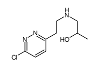 1-[2-(6-chloropyridazin-3-yl)ethylamino]propan-2-ol Structure
