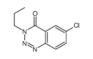 6-chloro-3-propyl-1,2,3-benzotriazin-4-one结构式