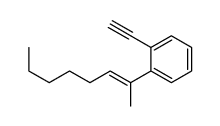 1-ethynyl-2-oct-2-en-2-ylbenzene Structure