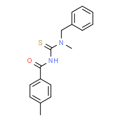 N-{[benzyl(methyl)amino]carbonothioyl}-4-methylbenzamide Structure