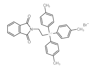 Phosphonium, [2-(1,3-dihydro-1, 3-dioxo-2H-isoindol-2-yl)ethyl]tris(4-methylphenyl)- Structure