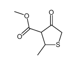 2-Methyl-4-oxo-tetrahydrothiophen-3-carbonsaeuremethylester结构式