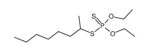 dithiophosphoric acid O,O'-diethyl ester S-(1-methyl-heptyl) ester结构式