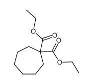 diethyl cycloheptane-1,1-dicarboxylate结构式