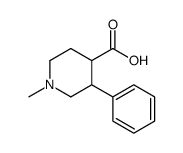 1-methyl-3-phenylpiperidine-4-carboxylic acid结构式