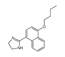 2-(4-butoxynaphthalen-1-yl)-4,5-dihydro-1H-imidazole结构式