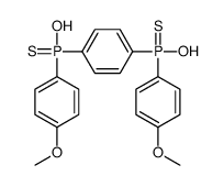 hydroxy-[4-[hydroxy-(4-methoxyphenyl)phosphinothioyl]phenyl]-(4-methoxyphenyl)-sulfanylidene-λ5-phosphane Structure
