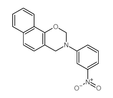 3-(3-nitrophenyl)-2,4-dihydrobenzo[h][1,3]benzoxazine结构式