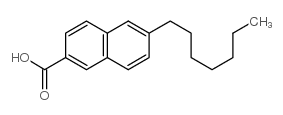 6-N-庚基萘-2-羧酸结构式