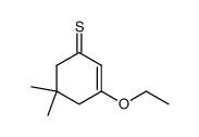 5,5-dimethyl-3-ethoxy-2-cyclohexene-1-thione结构式