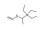 Triaethyl(1-(vinylthio)aethyl)silan结构式