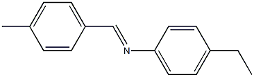 Benzenamine, 4-ethyl-N-[(4-methylphenyl)methylene]-, [N(E)]- (9CI)结构式