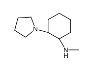(1R,2R)-N-methyl-2-pyrrolidin-1-ylcyclohexan-1-amine结构式