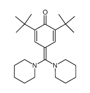 4-bis(piperidino)methylene-2,6-di-tert-butyl-2,5-cyclohexadienone结构式