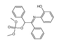 Phosphoric acid 2-[(Z)-2-hydroxy-phenylimino]-1,2-diphenyl-ethyl ester dimethyl ester Structure