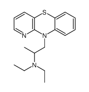 N,N-diethyl-1-pyrido[3,2-b][1,4]benzothiazin-10-ylpropan-2-amine结构式