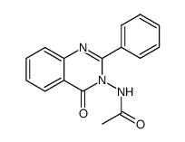 N3-acetylamino-2-phenyl-4(3H)-quinazolinone结构式