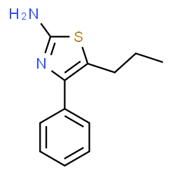 4-PHENYL-5-PROPYL-THIAZOL-2-YLAMINE Structure