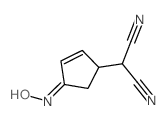 Propanedinitrile,2-[4-(hydroxyimino)-2-cyclopenten-1-yl]-结构式